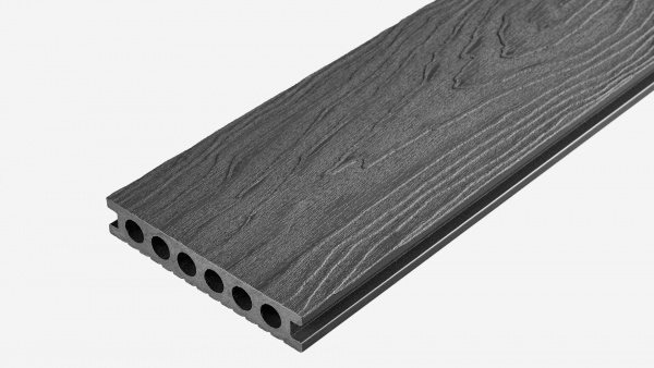 Террасная доска Groentec 3000x145x25 мм усиленная, Серый
