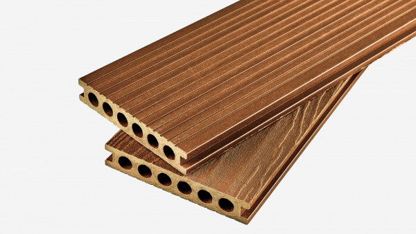 Террасная доска Groentec 4000x145x25 мм усиленная, Дуб