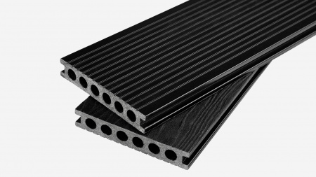 Террасная доска Groentec 3000x145x25 мм усиленная, Антрацит